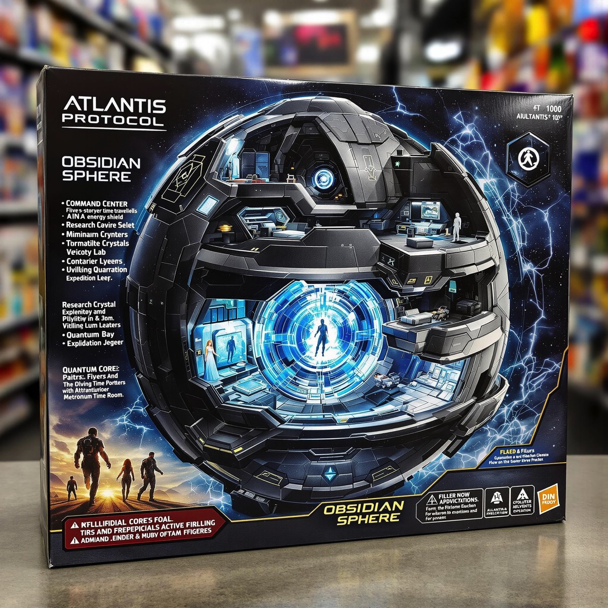 Scene from Atlantis Protocol, the Broadway sci-fi time travel love story musical about Atlantis.