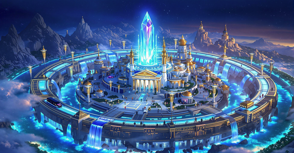 Scene from Atlantis Protocol, the Broadway sci-fi time travel love story musical about Atlantis.