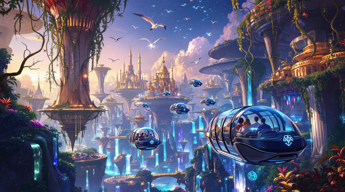 Scene from Atlantis Protocol, the Broadway sci-fi time travel love story musical about Atlantis.